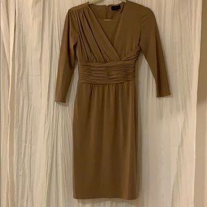 Tahari Nude Stretch Dress